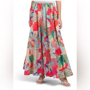 Calypso St. Barth Vibrant Floral Maxi Skirt